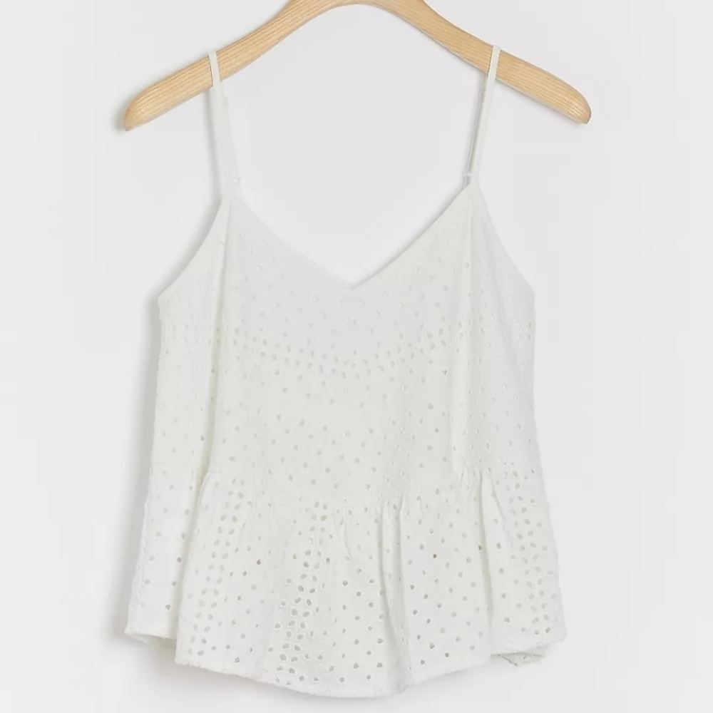 NWT Anthropologie Dede Eyelet Swing Tank